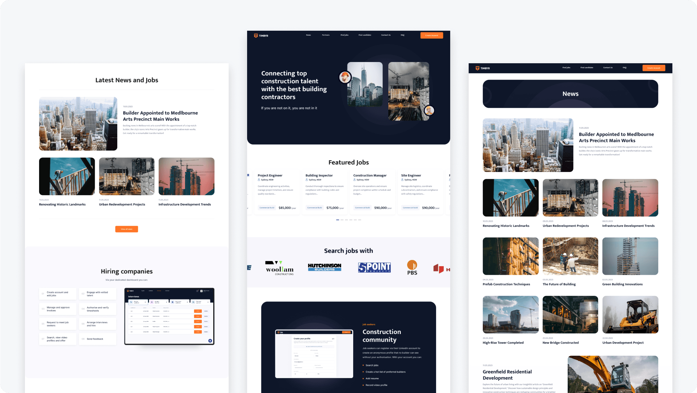 Project: Connecting top construction talent with the best building contractors